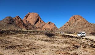 Spitzkoppe in granitne kupole Namibije