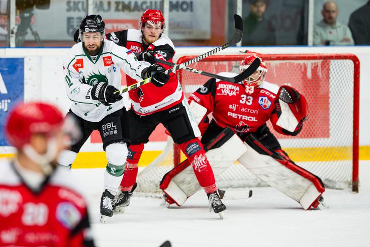 HDD Jesenice : HK Olimpija | Foto: Grega Valančič