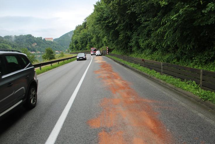nesreča, skala, krško, avtomobil, voznik, gasilci | Foto: Facebook/PGE Krško - Slovenija