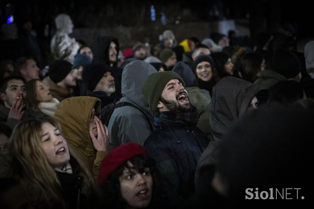 Beograjski protest RTS