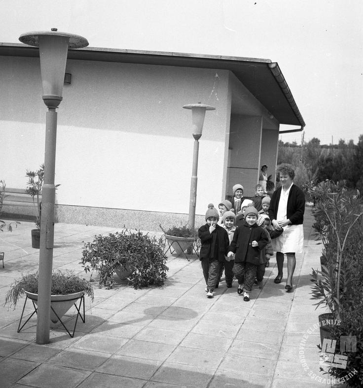 Otroško zdravilišče Debeli Rtič, april 1967 Otroško zdravilišče Debeli Rtič, april 1967. | Foto: Svetozar Guček, hrani: MNZS