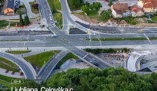 Zaradi del na Celovški cesti že prvi dan prometni kolaps, tako bo do konca avgusta
