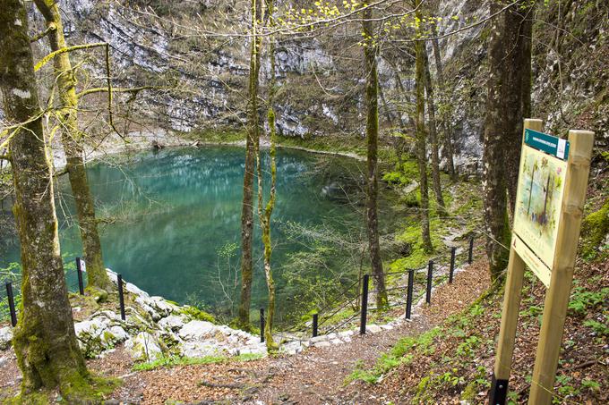 Divje jezero pri Idriji je od leta 1967 zavarovano kot naravni spomenik, leta 1972 pa so  ga razglasili za prvi slovenski muzej v naravi. Foto: Cirila Hacin, vir: www.slovenia.info. | Foto: 
