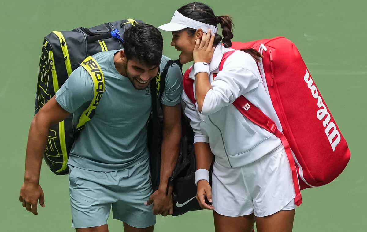 Emma Raducanu Carlos Alcaraz | Emma Raducanu in Carlos Alcaraz imata tudi enega skupnega sponzorja. | Foto Guliverimage