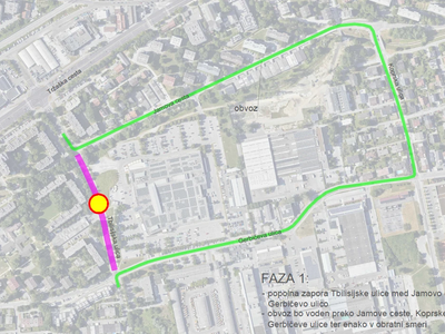 V Ljubljani od danes večja zapora: začenjajo se prenove ključnih cest