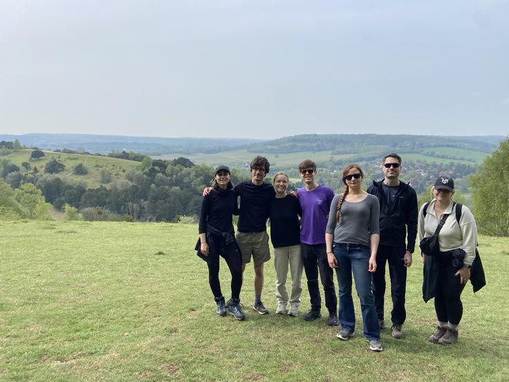 Pohod na Box Hill v območju Surrey, ki ga je organizirala kot prostovoljka društva VTIS za v tujini izobražene Slovence. | Foto: osebni arhiv