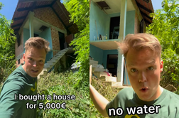 Hiša na Balkanu za pet tisoč evrov? Kupil jo je ameriški vplivnež. #video