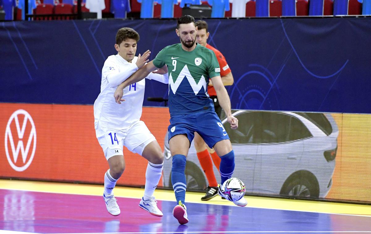 Slovenija futsal, Gašper Vrhovec | Slovenska reprezentanca v futsalu je osvojila prvo točko. | Foto Guliverimage