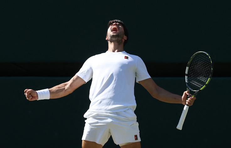 Carlos Alcaraz se je uvrstil v veliki finale. | Foto: Reuters