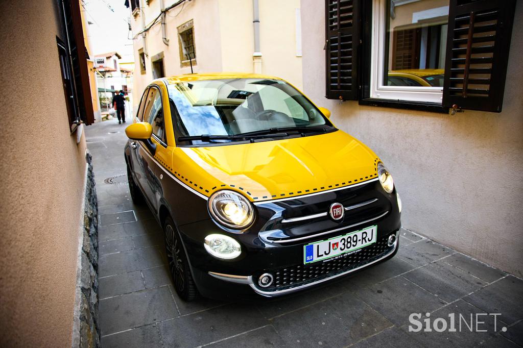 Fiat 500 1.2 8V lounge - šik mestni malček s posluhom za visoko modo