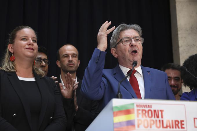 Jean-Luc Melenchon, vodja Nepokorne Francije, zahteva odstop francoskega premiera Gabriela Attala. | Foto: Gulliverimage