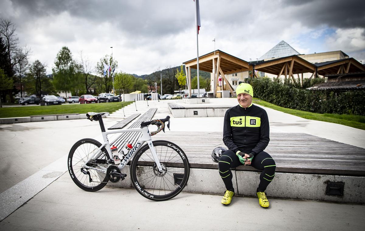 Andrej Žavbi | Andrej Žavbi je konec aprila na velodromu v Češči vasi pri Novem mstu že drugič postavil svetovni rekord na velodromu v vožnji na eno uro v kategoriji masters. | Foto Ana Kovač