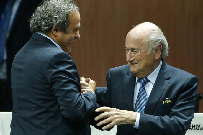Michel Platini Sepp Blatter | Michel Platini in Joseph Blatter sta nekdanja predsednika Uefe in Fife. | Foto Reuters