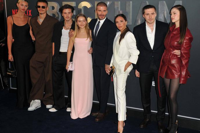 Beckham, družina, Brooklyn Beckham | Slavna družina Beckham leta 2023, ko je med njimi, vsaj v javnosti, še vladala sloga in razumevanje. | Foto Guliverimage