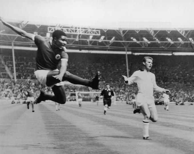 Portugalec Eusebio je spadal v šestdesetih letih prejšnjega stoletja med najboljše nogometaše na svetu. | Foto: Getty Images
