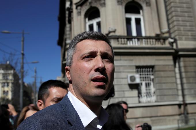 Srbski opozicijski voditelj in predsednik stranke Dveri (Vrata, op. p.) Boško Obradović velja za nacionalista in privrženca skrajne desnice. | Foto: Reuters
