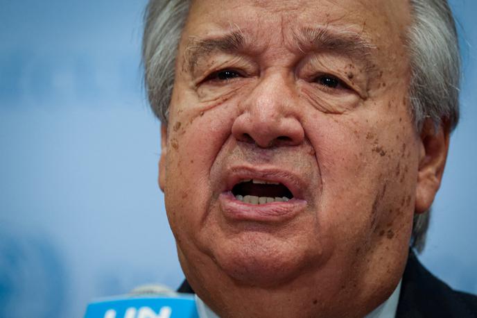 Antonio Guterres | Po Guterresovih besedah je v času pretresov, nemirov in negotovosti ključnega pomena, da vsi sprejmejo konkretne ukrepe za mobilizacijo za mir. | Foto Reuters