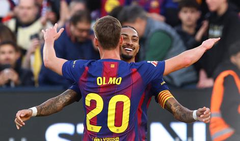 Barcelona po ekspresnem šoku do preobrata in vrha lestvice