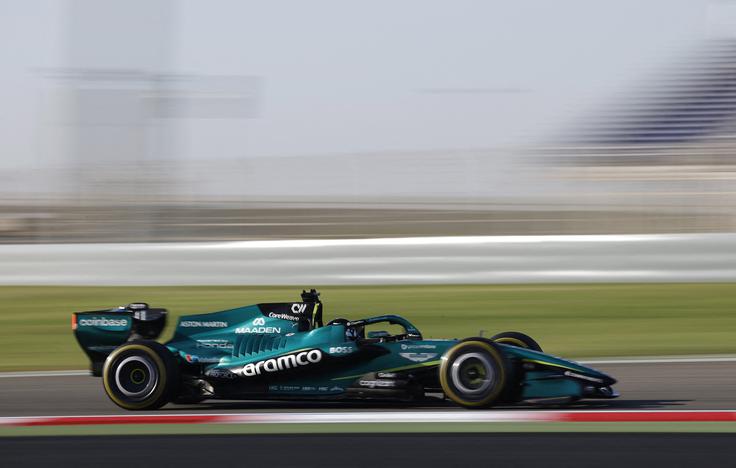 Lance Stroll na februarskih testiranjih v Bahrajnu. | Foto: Reuters