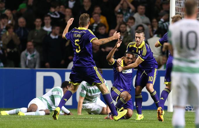 Maribor se zelo rad spominja spopada s Celticom v Glasgowu. Leta 2014 ga je dobil z 1:0 in se uvrstil v ligo prvakov. | Foto: Getty Images