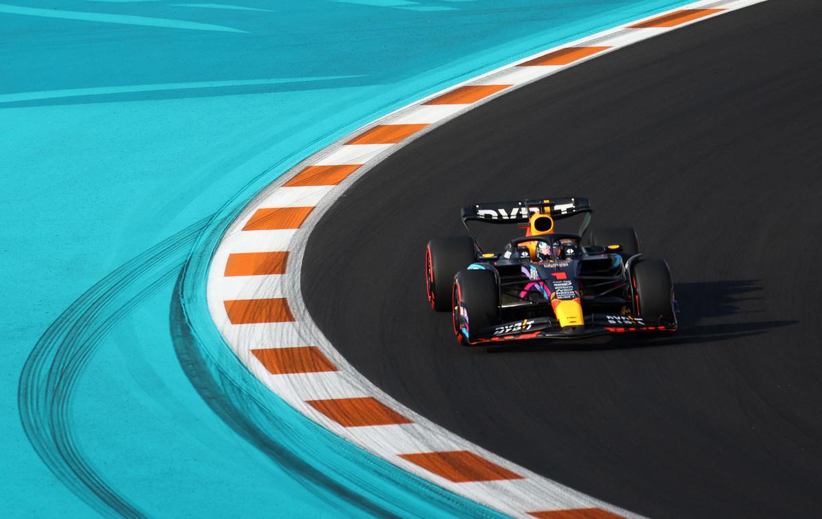 Miami Max Verstappen Red Bull | Max Verstappen je bil v Miamiju v petek najhitrejši. | Foto Reuters