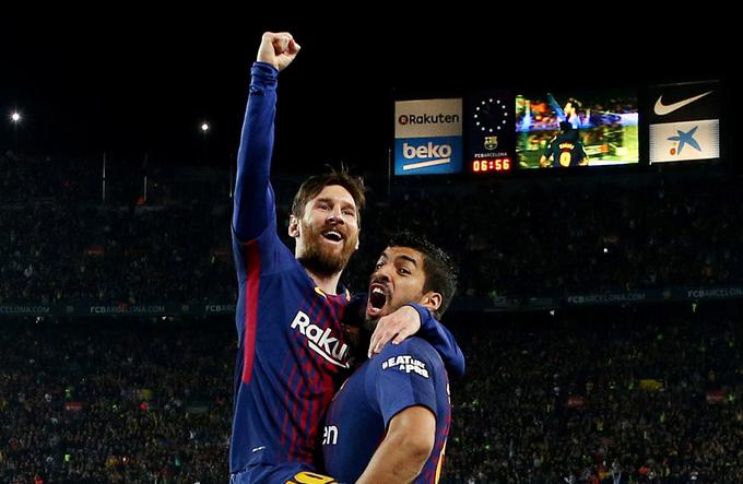 V dresu Barcelone je po številu zadetkov zaostajal le za Lionelom Messijem, ki po odločitvi Ronalda Koemana, da Urugvajca ne vidi v ekipi za to sezono, ni skrival razočaranja. | Foto: Reuters