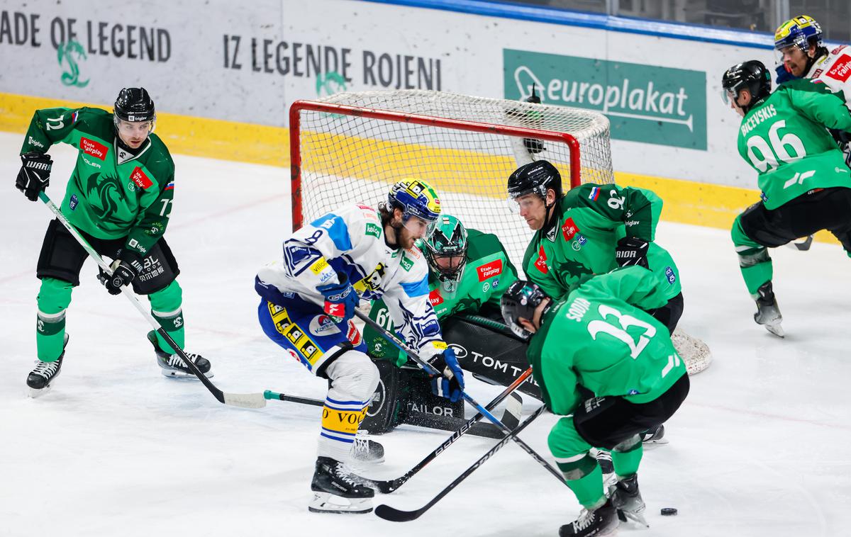 HK Olimpija Ljubljana | Beljak je v nedeljo precej bolj potreboval točke kot Olimpija in jih tudi odpeljal. | Foto Aleš Fevžer