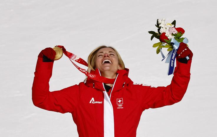 Lara Gut-Behrami se poslavlja kot dvakratna zmagovalka svetovnega pokala in olimpijska prvakinja. | Foto: Reuters