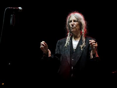 Glasbena ikona Patti Smith na beneškem Trgu svetega Marka