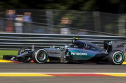 Rosbergu prvi trening v Belgiji