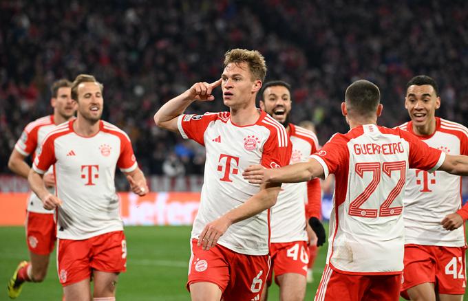 Joshua Kimmich je junak Bayerna. Zabil je edini gol na povratni tekmi in Bavarci so se uvrstili v polfinale. | Foto: Reuters