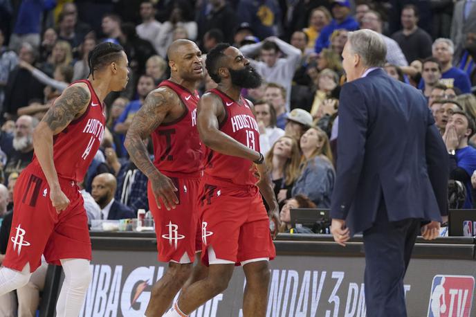 James Harden | Golden State Warriors so bili na delu proti Houstonu.  | Foto Gulliver/Getty Images