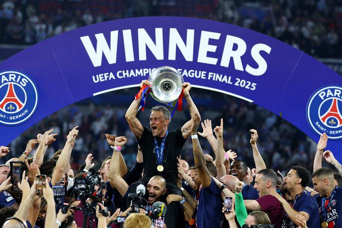 PSG Inter | Luis Enrique je popeljal PSG na evropski prestol. | Foto Reuters