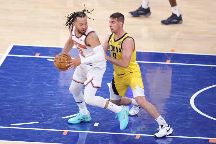 Jalen Brunson je bil najboljši pri New Yorku. | Foto: Reuters