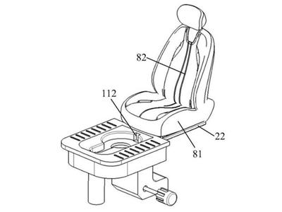 Ni šala - kitajski proizvajalec je za svoje avtomobile patentiral integrirano stranišče