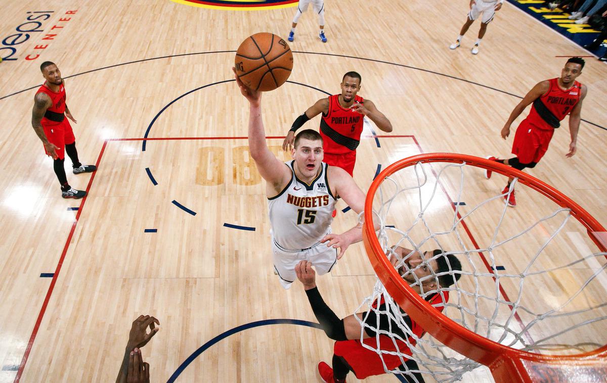 Denver Nuggets - Portland Trail Blazers - Nikola Jokić | Denver se bo pomeril z New York Knicks. | Foto Reuters