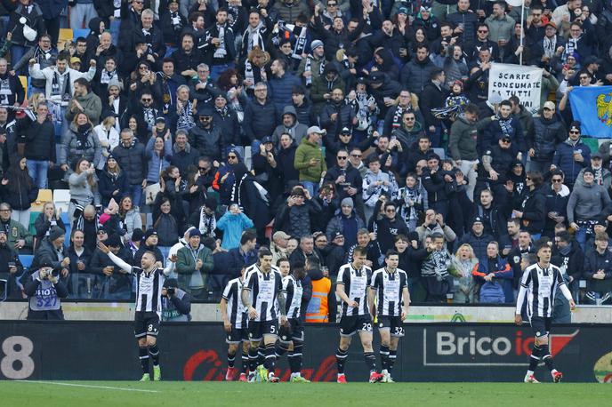 Lovrić Udinese Venezia | Sand Lovrić je popeljal Udinese v vodstvo z 2:0. | Foto Guliverimage