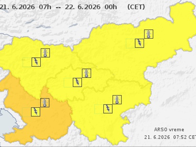 Za Primorsko razglašen oranžni alarm, tudi drugod bo preko 30 stopinj Celzija