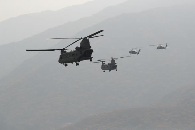Južna Koreja, helikopter, helikopterji | Foto: Reuters