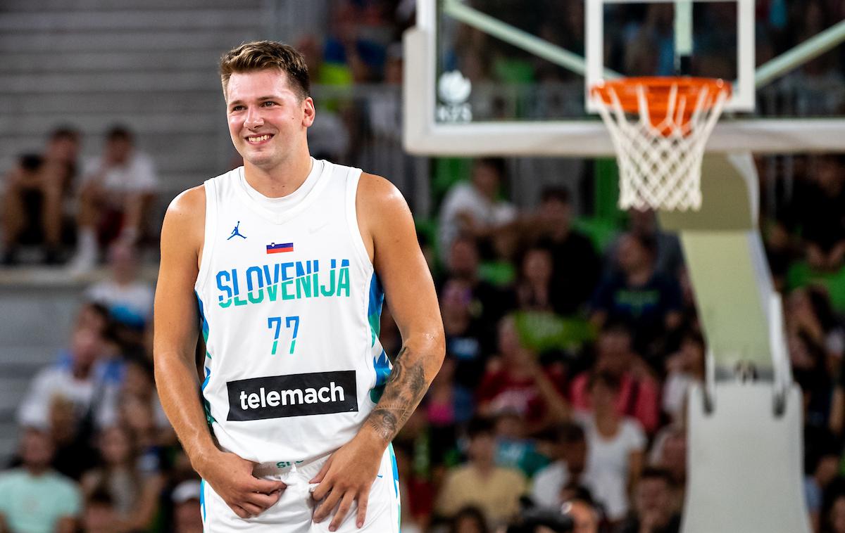 Slovenija - Črna gora, prijateljska košarkarska tekma | Luka Dončić je bil s 23 točkami prvi strelec srečanja. | Foto Matic Klanšek Velej/Sportida