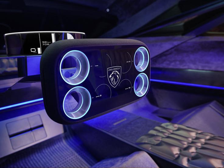 Tudi Peugeot, za zdaj res še futuristično, napoveduje volansko tehnologijo brez fizične povezave volana in koles. | Foto: Peugeot