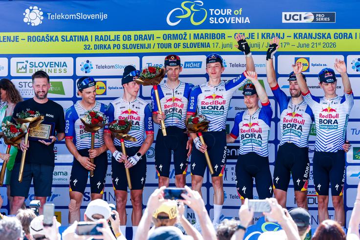 Red Bull - BORA - hansgrohe je najbolja ekipa 32. slovenske pentlje. | Foto: Aleš Fevžer