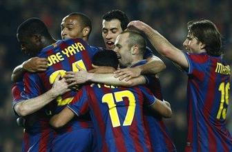 Barceloni četrtfinale na krilih Messija