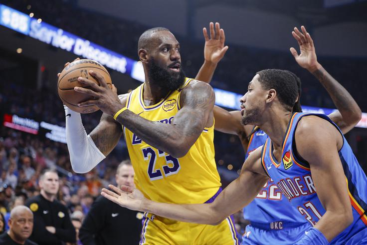 LeBron James se je strelsko razigral v tretji četrtini. | Foto: Reuters