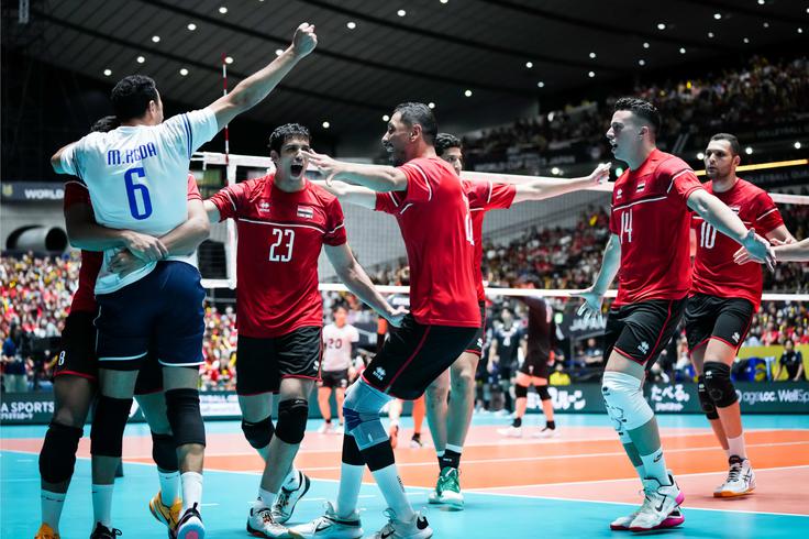 Egipčani so premagali favorizirane Japonce. | Foto: Volleyball World