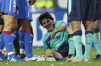 Messi s poškodovanim gležnjem, zlom izključen (video)