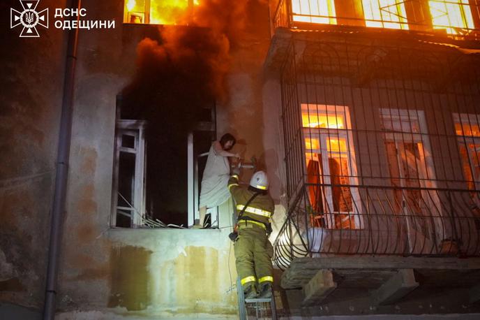 Odesa napad | V napadu je škodo utrpelo več stavb. | Foto Reuters