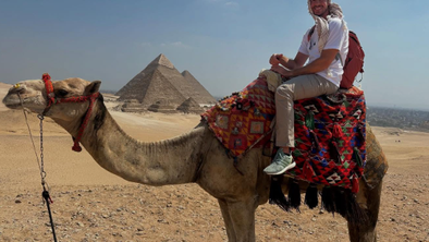 Goran Dragić z izbranko dopustuje v Egiptu