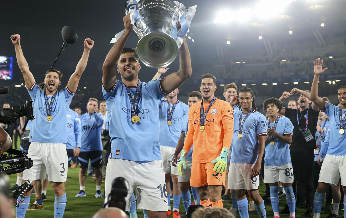 Rodri, Manchester City | Rodri je z Manchester Cityjem letos osvojil trojček lovorik, angleško prvenstvo, pokal in ligo prvakov. | Foto Guliverimage