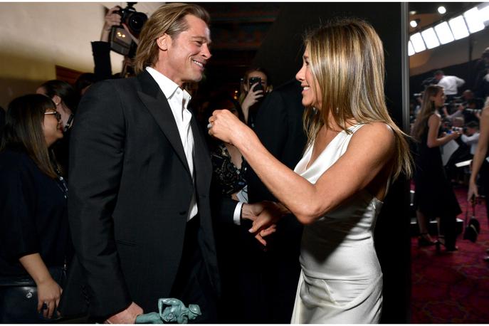 Jennifer Aniston in Brad Pitt | Foto Getty Images